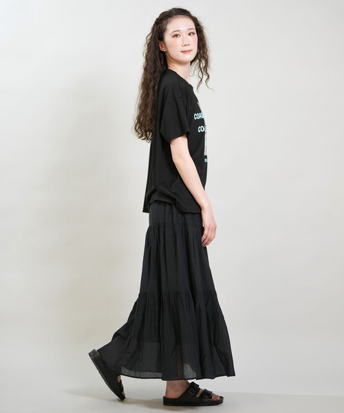 RIKKA FEMME(リッカファム)の「RIKKA FEMME/リッカファム 半袖 Tシャツ フォトT UVカット 接触冷感 RF6S-2107(Tシャツ/カットソー・レディース・ホワイト/グレー/パープル/ブラック・FREE)」の10枚目の写真
