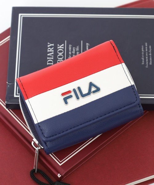 FILA合皮3Cﾛｺﾞﾌﾟﾚｰﾄﾐﾆ財布（財布）｜FILA（フィラ）のファッション通販