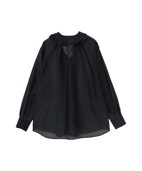 1er Arrondissement(プルミエアロンディスモン)の「ラッフルVネックブラウス(シャツ/ブラウス・レディース・ベージュ/ブルー系その他3/オフホワイト・38/36)」の10枚目の写真