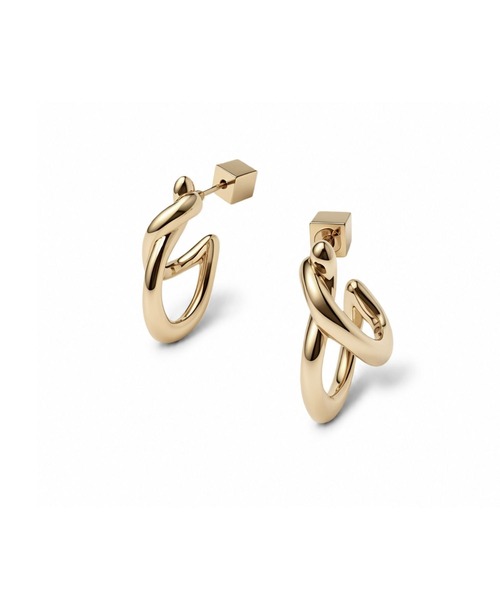 Lyvi(ライビィ)の「Layered Curve Piercing / 金属アレルギー対応(ピアス(両耳用)・レディース・シルバー/ゴールド・FREE)」の10枚目の写真