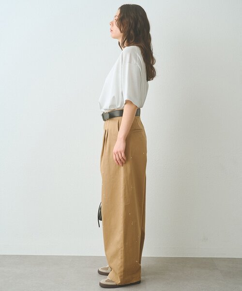 Whim Gazette(ウィムガゼット)の「ペイントタックチノパンツ(チノパンツ・レディース・ベージュ・38/36/34)」の13枚目の写真