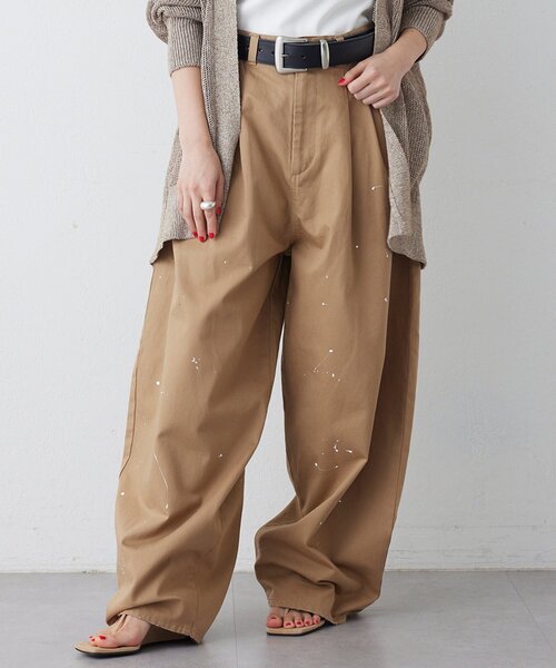 Whim Gazette(ウィムガゼット)の「ペイントタックチノパンツ(チノパンツ・レディース・ベージュ・38/36/34)」の16枚目の写真