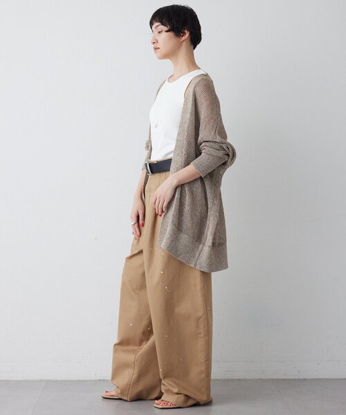 Whim Gazette(ウィムガゼット)の「ペイントタックチノパンツ(チノパンツ・レディース・ベージュ・38/36/34)」の21枚目の写真