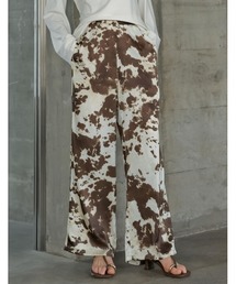 [2026S/S PRE ORDER][低身長/高身長サイズ有]サテンライクウエストドロストパンツ
