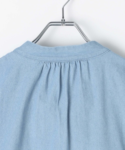 BAYFLOW（ベイフロー）の「デニムボウタイブラウス（シャツ/ブラウス・レディース・ライトブルー/インディゴブルー・FREE）」の18枚目の写真