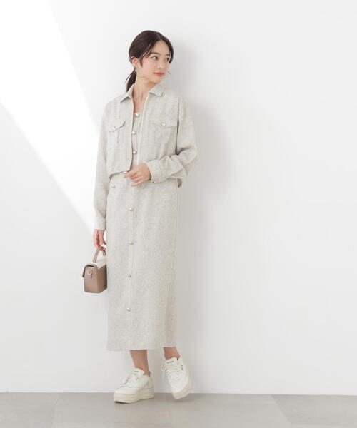 PROPORTION BODY DRESSING(プロポーションボディドレッシング)の「スプリングツイードジャンスカ / 1216140300(ジャンパースカート・レディース・ブラック/オフホワイト/ブルー・P/S/MEDIUM)」の21枚目の写真