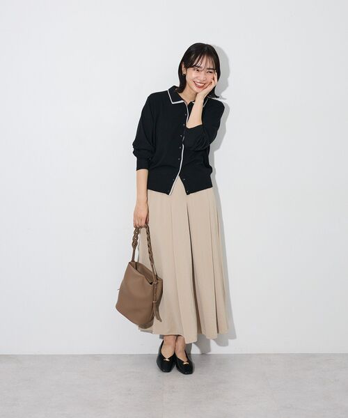 Green Parks(グリーンパークス)の「ここちニット衿付き配色プルオーバー(ニット/セーター・レディース・ピンク/ホワイト系その他2/ブルー/グレー/ブラック・FREE)」の16枚目の写真