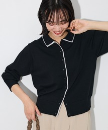 Green Parks | ここちニット衿付き配色プルオーバー(ニット/セーター)