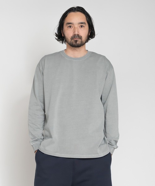 Knuu(ヌウ)の「Heavy Pigment Dye Long Sleeve T-Shirt(Tシャツ/カットソー・メンズ・ブラウン/ブラック/ライトブルー/グレー・X-SMALL/SMALL/MEDIUM/LARGE/X-LARGE/XX-LARGE)」の2枚目の写真