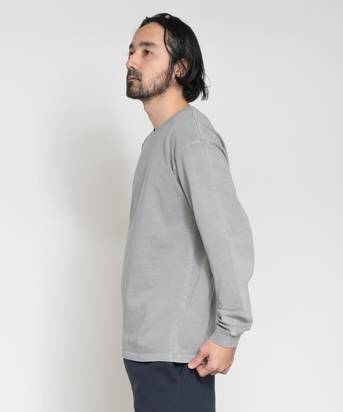 Knuu(ヌウ)の「Heavy Pigment Dye Long Sleeve T-Shirt(Tシャツ/カットソー・メンズ・ブラウン/ブラック/ライトブルー/グレー・X-SMALL/SMALL/MEDIUM/LARGE/X-LARGE/XX-LARGE)」の11枚目の写真
