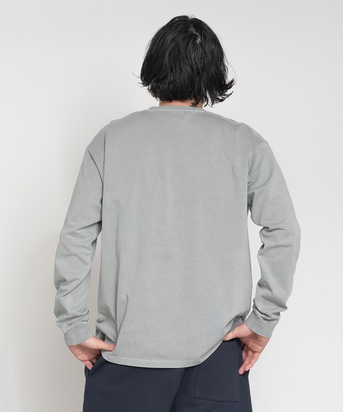 Knuu(ヌウ)の「Heavy Pigment Dye Long Sleeve T-Shirt(Tシャツ/カットソー・メンズ・ブラウン/ブラック/ライトブルー/グレー・X-SMALL/SMALL/MEDIUM/LARGE/X-LARGE/XX-LARGE)」の12枚目の写真