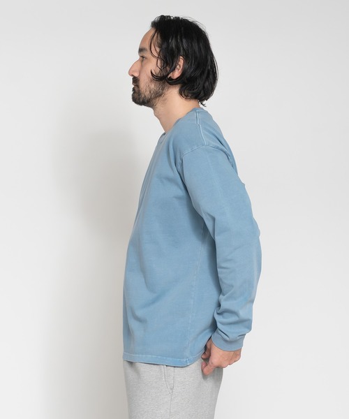 Knuu(ヌウ)の「Heavy Pigment Dye Long Sleeve T-Shirt(Tシャツ/カットソー・メンズ・ブラウン/ブラック/ライトブルー/グレー・X-SMALL/SMALL/MEDIUM/LARGE/X-LARGE/XX-LARGE)」の14枚目の写真