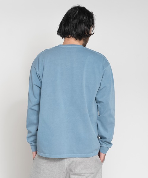 Knuu(ヌウ)の「Heavy Pigment Dye Long Sleeve T-Shirt(Tシャツ/カットソー・メンズ・ブラウン/ブラック/ライトブルー/グレー・X-SMALL/SMALL/MEDIUM/LARGE/X-LARGE/XX-LARGE)」の15枚目の写真