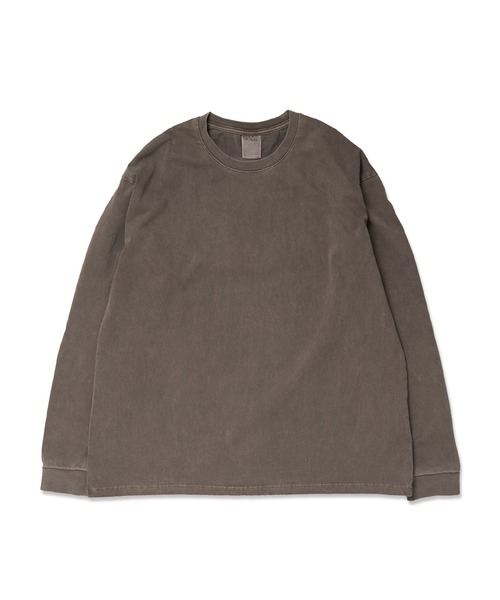 Knuu(ヌウ)の「Heavy Pigment Dye Long Sleeve T-Shirt(Tシャツ/カットソー・メンズ・ブラウン/ブラック/ライトブルー/グレー・X-SMALL/SMALL/MEDIUM/LARGE/X-LARGE/XX-LARGE)」の20枚目の写真