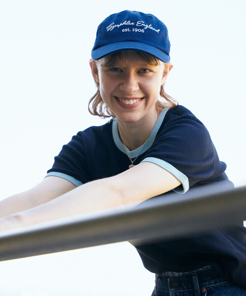 GYMPHLEX（ジムフレックス）の「Gymphlex | コットンチノ ロゴキャップ UNISEX（キャップ・レディース・アイボリー/ブラック/ネイビー・F）」の3枚目の写真