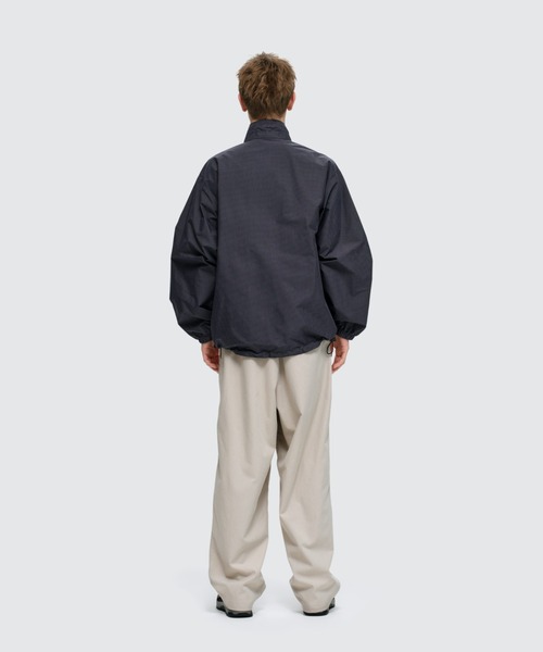 WILD THINGS（ワイルドシングス）の「スペースチェックスタンドアップジャケット│SPACE CHECK STAND UP JACKET（ナイロンジャケット・メンズ・ブルー/ナチュラル/ダークネイビー・M/S/L/XL）」の5枚目の写真