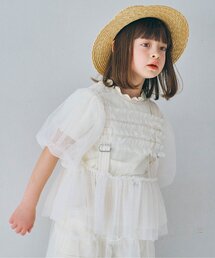 p.premier | チュールパフスリーブオーバートップス(その他トップス)