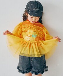 p.premier | チュールパフスリーブオーバートップス(その他トップス)