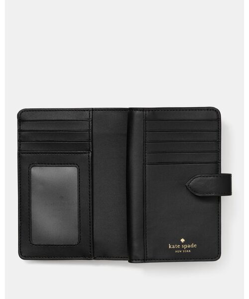 kate spade new york（ケイトスペード ニューヨーク）の「キルテッド ミディアム バイフォールド ウォレット（財布・レディース・ブラック・ONESIZE）」の3枚目の写真