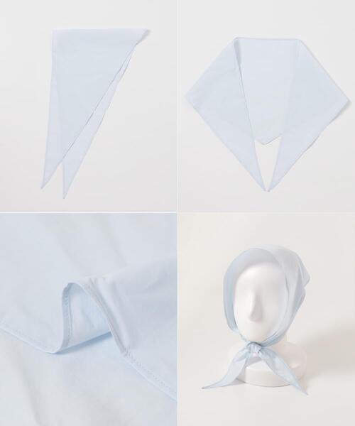 URBAN RESEARCH（アーバンリサーチ）の「スカーフ付きワイドショートシャツ（シャツ/ブラウス・レディース・ブルー系その他/ストライプ・FREE）」の15枚目の写真