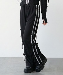 DearMyLoveRose（ディアマイラブローズ）の「サイドレースライン裏毛スウェットパンツ【大きいサイズ有り】（スウェットパンツ）」