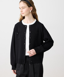 LE SOUK HOLIDAY（ルスークホリデー）の「ニットクルーネックカーディガン【洗える】（カーディガン/ボレロ）」