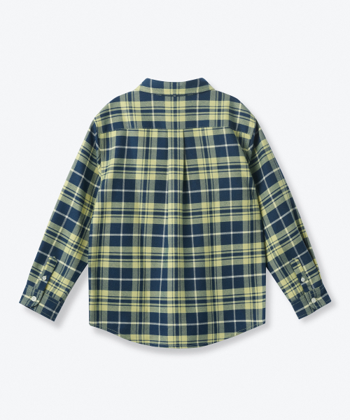 MUSINSA STANDARD KIDS（ムシンサスタンダードキッズ）の「リラックスドツーポケットチェックシャツ[ペイルグリーン]（シャツ/ブラウス・レディース・その他・110/120/130/140/150）」の3枚目の写真