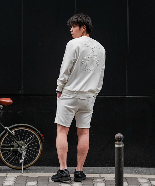 adamsJUGGLER(アダムスジャグラー)の「RTEG S/クロススウェットショートパンツ(その他パンツ・メンズ・ホワイト/ブラック・S/L/XL/M)」の13枚目の写真