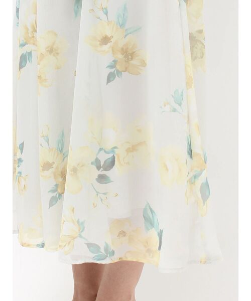 MERCURYDUO（マーキュリーデュオ）の「花柄ドッキングハーフスリーブワンピース（ワンピース・レディース・ミント/ブラック・MEDIUM/SMALL）」の17枚目の写真