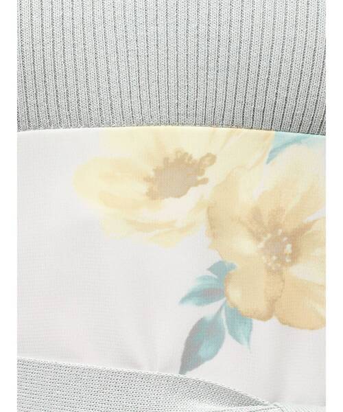 MERCURYDUO（マーキュリーデュオ）の「花柄ドッキングハーフスリーブワンピース（ワンピース・レディース・ミント/ブラック・MEDIUM/SMALL）」の20枚目の写真