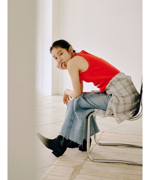 Ungrid（アングリッド）の「チェックルーズシャツ（シャツ/ブラウス・レディース・ベージュ/ブルー・FREE）」の3枚目の写真