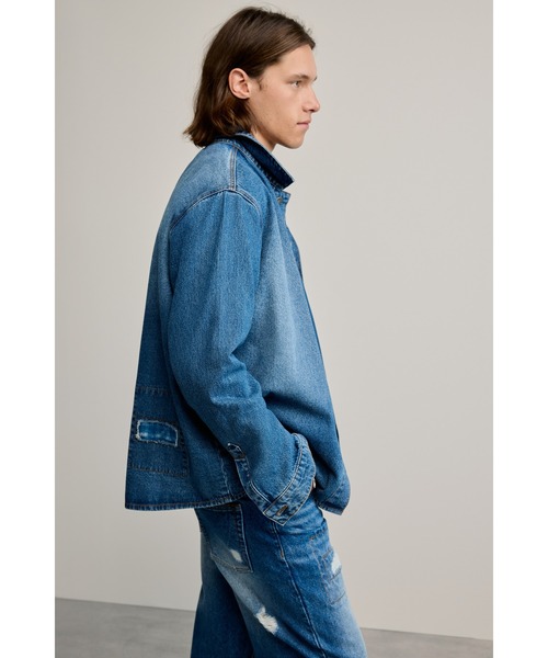 Desigual（デシグアル）の「パッチ付きデニムジャケット（デニムジャケット・メンズ・ブルー・L/M/S）」の6枚目の写真