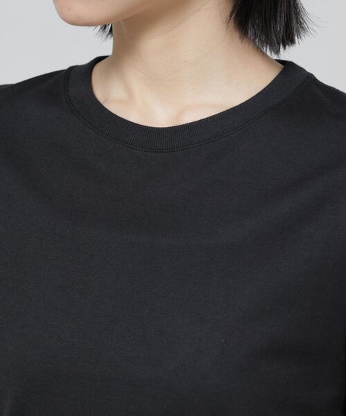 NANO universe(ナノユニバース)の「Anti Soaked(R) 汗染み防止クルーネックTシャツ(Tシャツ/カットソー・レディース・トップグレー/ブラック/ホワイト/チャコール・S/M/L)」の7枚目の写真