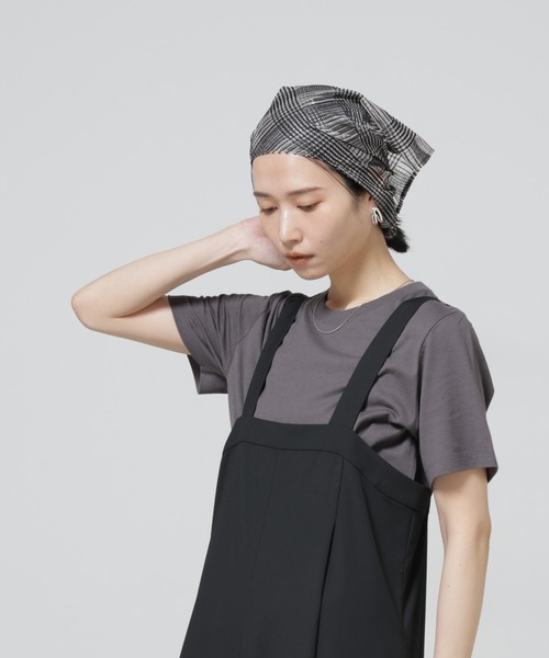NANO universe(ナノユニバース)の「Anti Soaked(R) 汗染み防止クルーネックTシャツ(Tシャツ/カットソー・レディース・トップグレー/ブラック/ホワイト/チャコール・S/M/L)」の17枚目の写真