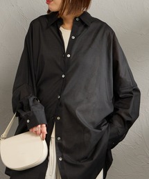 mizuiroind | [mizuiro ind/ミズイロインド] T/C シアーワイドシャツ(シャツ/ブラウス)