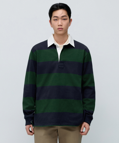 Релакс‑драйв Плоская футболка с принтом [navy/green] (нейви/зеленый)