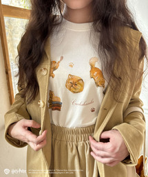 my twilight（マイトワイライト）の「【Harry Potter】キャットプリント Tシャツ（Tシャツ/カットソー）」