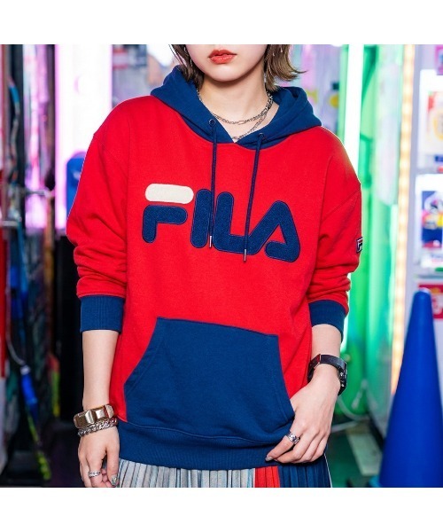 FILA｜フィラのトップス（レッド/赤色系・長袖）通販 - ZOZOTOWN