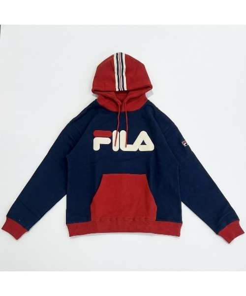 FILA(フィラ)の「PULLOVER HOODIE(パーカー・メンズ・レッド/ネイビー/ホワイト・L/S/XL/M)」の8枚目の写真
