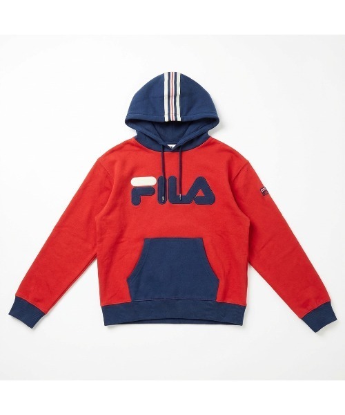 FILA(フィラ)の「PULLOVER HOODIE(パーカー・メンズ・レッド/ネイビー/ホワイト・L/S/XL/M)」の9枚目の写真