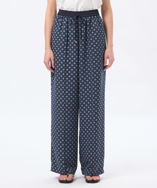 MACKINTOSH PHILOSOPHY（ﾏｯｷﾝﾄｯｼｭ ﾌｨﾛｿﾌｨｰ）の「ラッケンブースイージースラックス（スラックス・レディース・グレー系その他/ネイビー・38/36）」の6枚目の写真