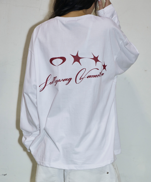 SCALLYWAG（スカリーワグ）の「ファミリア ルーズフィット ベーシック ロングスリーブ[ホワイト]（Tシャツ/カットソー・レディース・その他・MEDIUM/LARGE）」の9枚目の写真