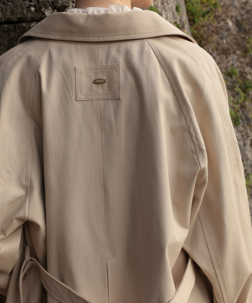 DEHEVE（デヘヴェ）の「Point Half Trench Coat [Beige]（トレンチコート・レディース・Beige・FREE）」の11枚目の写真