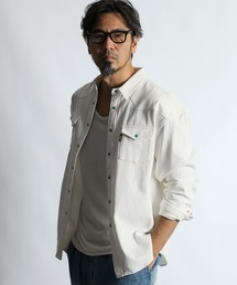 The DUFFER of ST.GEORGE | 8.5oz NATURAL WHITE DENIM WESTERN SHIRT：ホワイトデニム ウエスタンシャツ(シャツ/ブラウス)