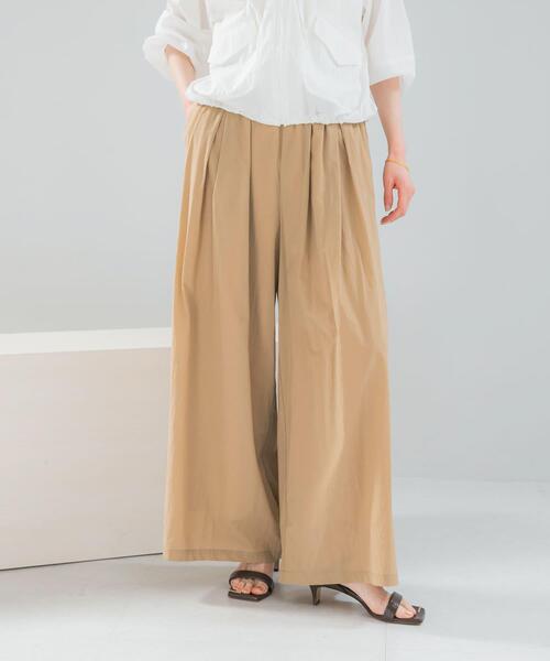 URBAN RESEARCH ROSSO WOMEN（アーバンリサーチ　ロッソ）の「ライトタックイージーワイドパンツ（その他パンツ・レディース・ネイビー/ベージュ・FREE）」の19枚目の写真