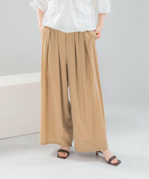 URBAN RESEARCH ROSSO WOMEN（アーバンリサーチ　ロッソ）の「ライトタックイージーワイドパンツ（その他パンツ・レディース・ネイビー/ベージュ・FREE）」の20枚目の写真