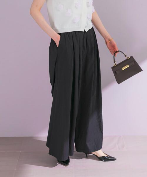 URBAN RESEARCH ROSSO WOMEN（アーバンリサーチ　ロッソ）の「ライトタックイージーワイドパンツ（その他パンツ・レディース・ネイビー/ベージュ・FREE）」の9枚目の写真