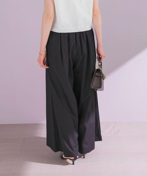 URBAN RESEARCH ROSSO WOMEN（アーバンリサーチ　ロッソ）の「ライトタックイージーワイドパンツ（その他パンツ・レディース・ネイビー/ベージュ・FREE）」の10枚目の写真