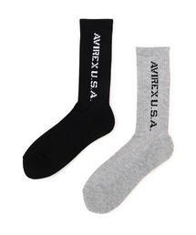 AVIREX（アヴィレックス）の「DAILY RIBBED SOCKS 2PACK-SET / デイリー リブド ソックス / AVIREX / アヴィレックス（ソックス/靴下）」