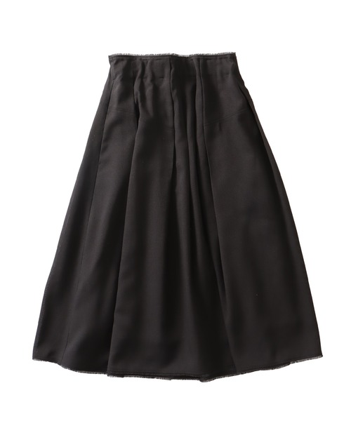 DRESSLAVE(ドレスレイブ)の「random tuck mesh skirt(ランダムタックメッシュスカート)(スカート・レディース・ベージュ/ブラック・38)」の2枚目の写真